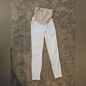 Maternity Spanx skinny, white jeans